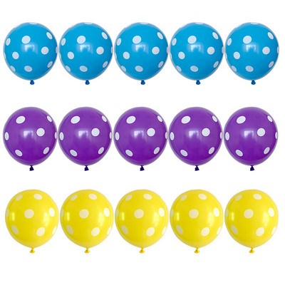 20gab 12 collu polka dots lateksa baloni bērnu dzimšanas dienas kāzu ballīšu dekorēšanai piederumi bērnu rotaļlietas baloni Daudzkrāsaini bērnu duša
