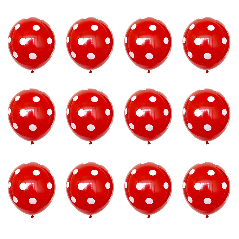 20gab 12 collu polka dots lateksa baloni bērnu dzimšanas dienas kāzu ballīšu dekorēšanai piederumi bērnu rotaļlietas baloni Daudzkrāsaini bērnu duša