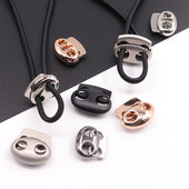 10 db/szett fém dugó barkács ruházati varrózsinór zár rugós csat sportruházathoz sapka húzózsinór csat malac orr ezüst gomb