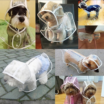 Αδιάβροχο σκυλί Puppy Αδιάβροχο Poncho Pets Ρούχα βροχή νερό ρούχα για σκύλους Αδιάβροχα σκυλιά διάφανα Παλτό βροχής Μόδα poncho