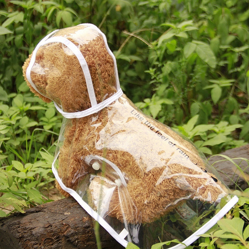 Šunų lietpaltis šuniukas Neperšlampamas pončas Naminiai drabužiai Lietaus vandens šunų rūbai Neperšlampami šunys skaidrūs Lietaus paltai Madingi pončai