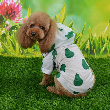 Φούστες για σκύλους για κατοικίδια Αντιηλιακά ρούχα για μικρά σκυλιά Εκτύπωση φρούτων Poncho Dog Ρούχα αδιάβροχο για σκύλους κατοικίδιων ζώων για γάτα