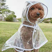 Prancūzų buldogų skaidrus lietpaltis Naminių šunų drabužiai mažiems šunims Drabužiai Čihuahua Neperšlampami gobtuvai Šunų aksesuarai