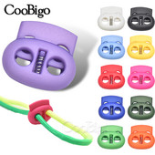 10db Zsinórzár műanyag dugós bab billenő csipesz húzózsinór bilincs cipőfűző ruházathoz kötél Paracord zsinór tartozék 5 mm-es lyuk