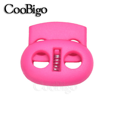 10db Zsinórzár műanyag dugós bab billenő csipesz húzózsinór bilincs cipőfűző ruházathoz kötél Paracord zsinór tartozék 5 mm-es lyuk