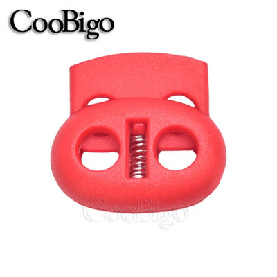 10db Zsinórzár műanyag dugós bab billenő csipesz húzózsinór bilincs cipőfűző ruházathoz kötél Paracord zsinór tartozék 5 mm-es lyuk