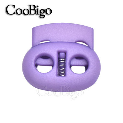 10db Zsinórzár műanyag dugós bab billenő csipesz húzózsinór bilincs cipőfűző ruházathoz kötél Paracord zsinór tartozék 5 mm-es lyuk