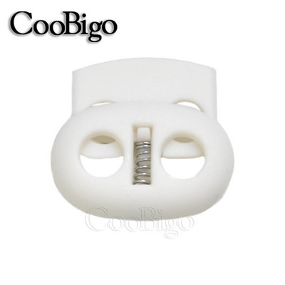 10db Zsinórzár műanyag dugós bab billenő csipesz húzózsinór bilincs cipőfűző ruházathoz kötél Paracord zsinór tartozék 5 mm-es lyuk