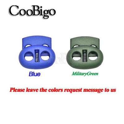 10db Zsinórzár műanyag dugós bab billenő csipesz húzózsinór bilincs cipőfűző ruházathoz kötél Paracord zsinór tartozék 5 mm-es lyuk