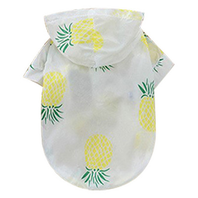 Suns lietusmētelis Saules necaurlaidīgs apģērbs Vasaras saules aizsardzības kapuci Mazs suns Apģērbs Pončo maziem un vidējiem mājdzīvniekiem kucēns kaķis