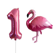 2/Szett Flamingo Swan alumínium léggömb 32 40 hüvelykes rózsaszín szám Hawaii téma nyári parti születésnapi ajándék dekoráció baba zuhany dekoráció