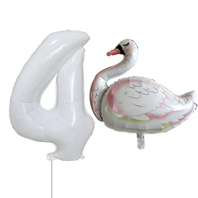 2/Szett Flamingo Swan alumínium léggömb 32 40 hüvelykes rózsaszín szám Hawaii téma nyári parti születésnapi ajándék dekoráció baba zuhany dekoráció