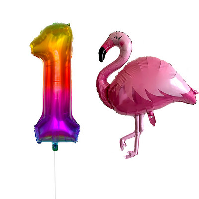 2/Szett Flamingo Swan alumínium léggömb 32 40 hüvelykes rózsaszín szám Hawaii téma nyári parti születésnapi ajándék dekoráció baba zuhany dekoráció
