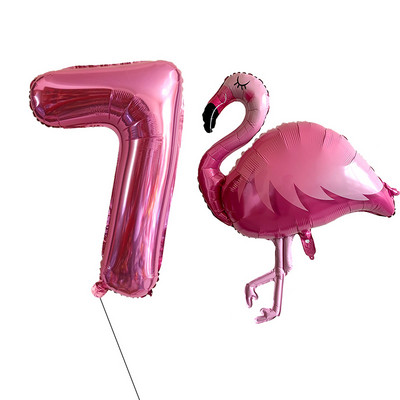 2/Szett Flamingo Swan alumínium léggömb 32 40 hüvelykes rózsaszín szám Hawaii téma nyári parti születésnapi ajándék dekoráció baba zuhany dekoráció
