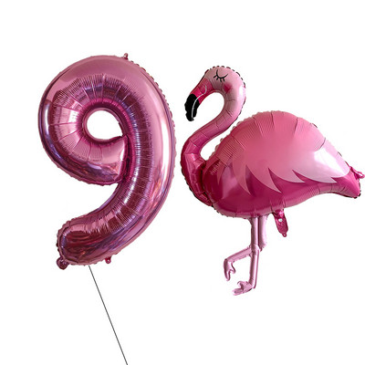 2/Szett Flamingo Swan alumínium léggömb 32 40 hüvelykes rózsaszín szám Hawaii téma nyári parti születésnapi ajándék dekoráció baba zuhany dekoráció