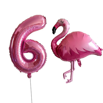 2/Szett Flamingo Swan alumínium léggömb 32 40 hüvelykes rózsaszín szám Hawaii téma nyári parti születésnapi ajándék dekoráció baba zuhany dekoráció