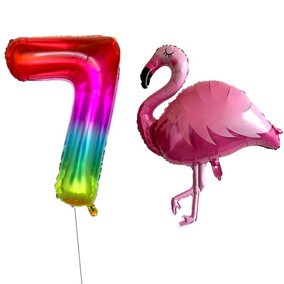 2/Szett Flamingo Swan alumínium léggömb 32 40 hüvelykes rózsaszín szám Hawaii téma nyári parti születésnapi ajándék dekoráció baba zuhany dekoráció
