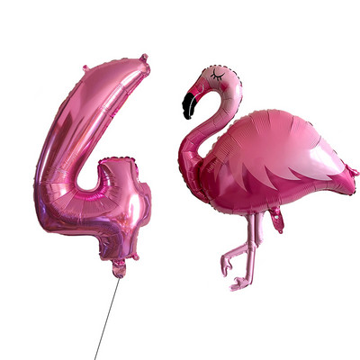 2/Szett Flamingo Swan alumínium léggömb 32 40 hüvelykes rózsaszín szám Hawaii téma nyári parti születésnapi ajándék dekoráció baba zuhany dekoráció