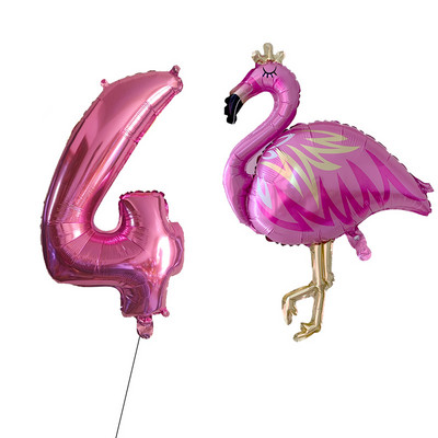 2/Szett Flamingo Swan alumínium léggömb 32 40 hüvelykes rózsaszín szám Hawaii téma nyári parti születésnapi ajándék dekoráció baba zuhany dekoráció