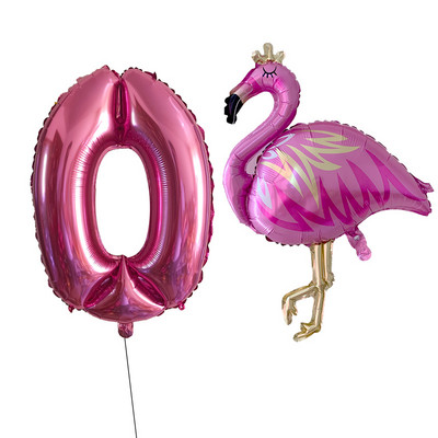 2/Szett Flamingo Swan alumínium léggömb 32 40 hüvelykes rózsaszín szám Hawaii téma nyári parti születésnapi ajándék dekoráció baba zuhany dekoráció