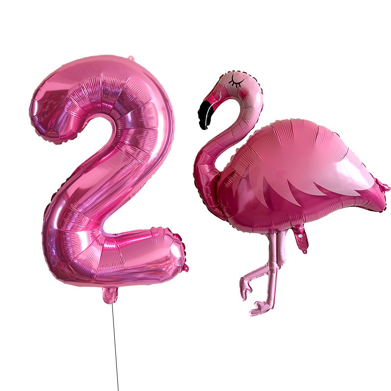 2/Szett Flamingo Swan alumínium léggömb 32 40 hüvelykes rózsaszín szám Hawaii téma nyári parti születésnapi ajándék dekoráció baba zuhany dekoráció