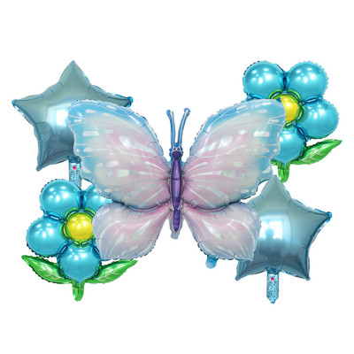 5 vnt./stal. Didelis drugelio folijos balionas drugelio fėjos helio balionas mergaičių gimtadienio vakarėliui papuošti vaikams žaislas, dovanos vestuvėms
