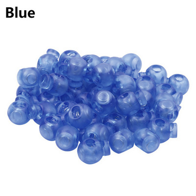 10 gab. Vada slēdzene, apaļa lodveida aizbāznis, krāsains slēdzis, caurspīdīgs, caurspīdīgs apavu šņores āra mugursomas sporta apģērba daļas