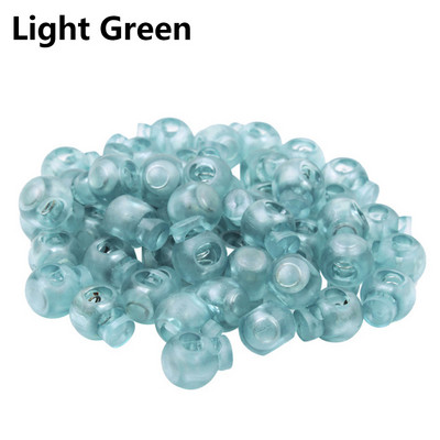 10 gab. Vada slēdzene, apaļa lodveida aizbāznis, krāsains slēdzis, caurspīdīgs, caurspīdīgs apavu šņores āra mugursomas sporta apģērba daļas