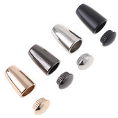 2 seturi de opritor pentru cablu de comutare de apă Clip pentru geanta de haine Piese de frânghie pentru șiretul pantofilor în formă de picătură capete de cablu din aliaj de blocare capac