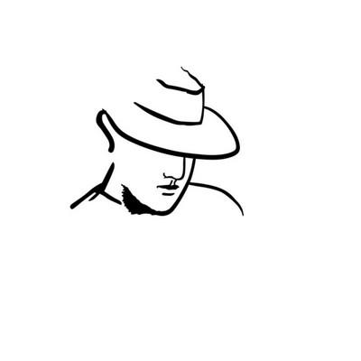 Simple Face Line Akril Boldog születésnapi torta Toppper Fekete Férfi Minimalista Arcművészet Apák napi party tortadíszítéshez