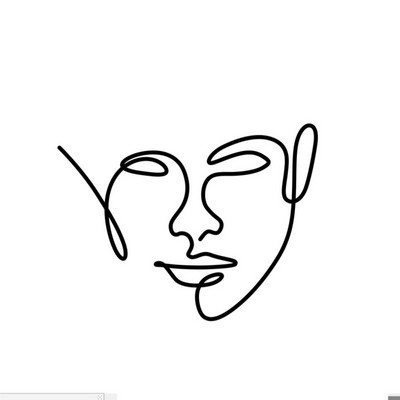 Simple Face Line Akril Boldog születésnapi torta Toppper Fekete Férfi Minimalista Arcművészet Apák napi party tortadíszítéshez