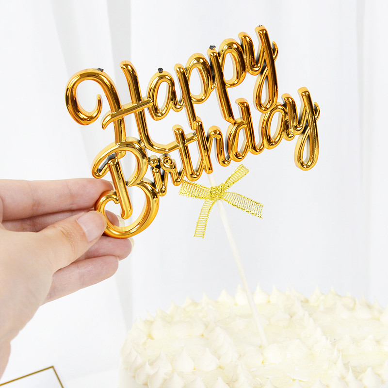 Spanyol boldog születésnapot Feliz Cumplieanos Tortafedő Háromdimenziós Tortafedő Gyerek Születésnapi Party Tortadekor Babazuhany