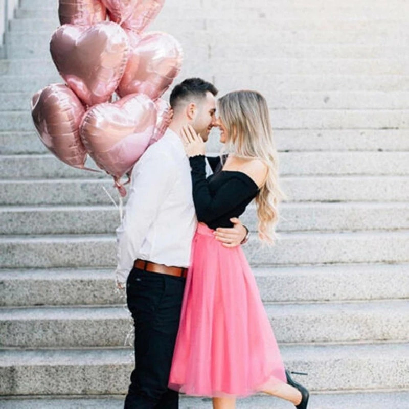 18 hüvelykes rózsa arany szívfólia léggömbök felfújható hélium ballonok születésnapi parti esküvői dekoráció ballon baba zuhany kellékek