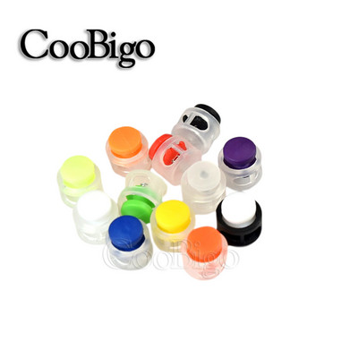 50db Színes Zsinórzár Dugó Kapcsok Mini rugós bilincs Barkácsolás Sportruházat Kalap Cipőfűző Rugalmas Kötél Tartozékok Műanyag