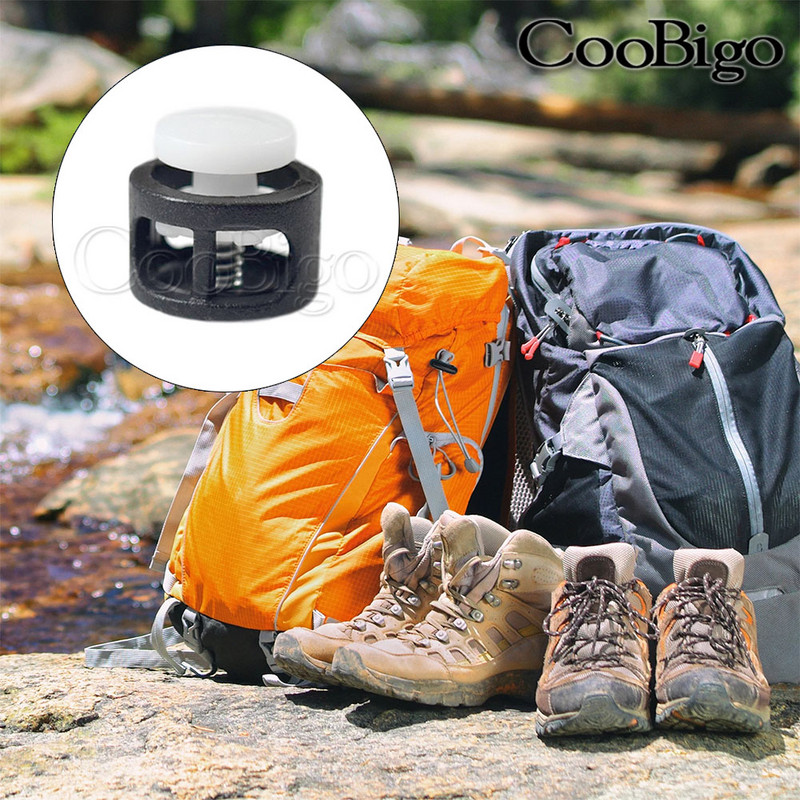 50db Színes Zsinórzár Dugó Kapcsok Mini rugós bilincs Barkácsolás Sportruházat Kalap Cipőfűző Rugalmas Kötél Tartozékok Műanyag