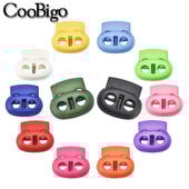 10 vnt. Laido užrakto kamštis pupelių perjungimo spaustukas Drabužiai batų raišteliai, sportiniai drabužiai „pasidaryk pats“ priedai, mišrus spalvingas plastikas, 5 mm skylė