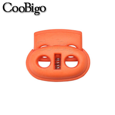 10 vnt. Laido užrakto kamštis pupelių perjungimo spaustukas Drabužiai batų raišteliai, sportiniai drabužiai „pasidaryk pats“ priedai, mišrus spalvingas plastikas, 5 mm skylė