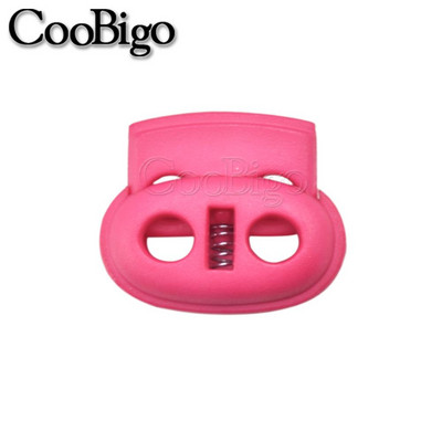 10 vnt. Laido užrakto kamštis pupelių perjungimo spaustukas Drabužiai batų raišteliai, sportiniai drabužiai „pasidaryk pats“ priedai, mišrus spalvingas plastikas, 5 mm skylė