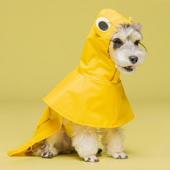 Дъждобран за кучета Роман Леко преносимо дъждобран за кучета Издръжливо пълно защитно яке за дъжд за кучета Малки големи кучета Дъждобран