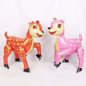 3D dalmaatsia koer Sika hirv kõndiv loom fooliumist õhupallid palju õnne sünnipäevaks õhupallid sünnipäevapeo kaunistused lastele mänguasjad gloobused