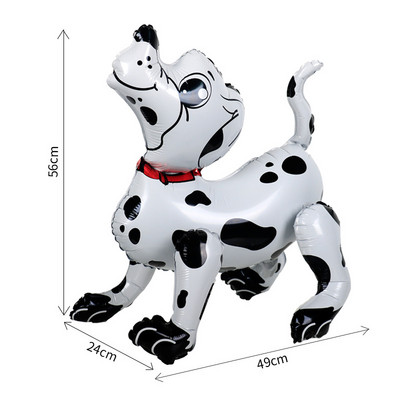 3D dalmaatsia koer Sika hirv kõndiv loom fooliumist õhupallid palju õnne sünnipäevaks õhupallid sünnipäevapeo kaunistused lastele mänguasjad gloobused