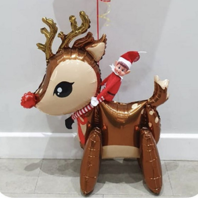 3D dalmaatsia koer Sika hirv kõndiv loom fooliumist õhupallid palju õnne sünnipäevaks õhupallid sünnipäevapeo kaunistused lastele mänguasjad gloobused