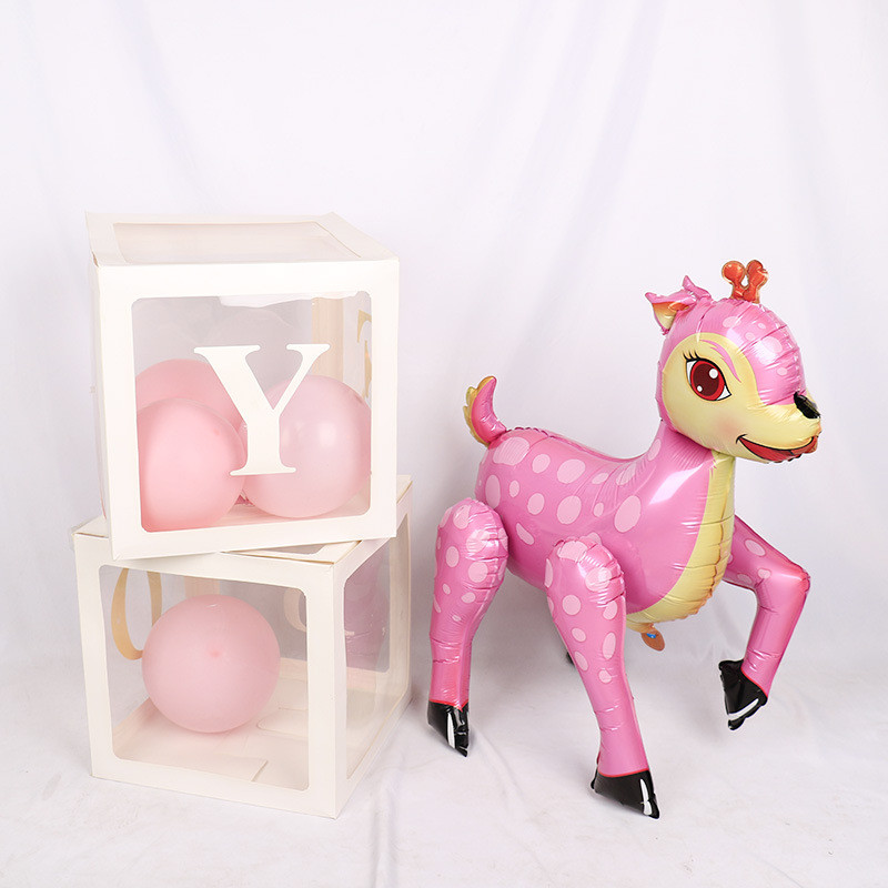 3D dalmaatsia koer Sika hirv kõndiv loom fooliumist õhupallid palju õnne sünnipäevaks õhupallid sünnipäevapeo kaunistused lastele mänguasjad gloobused