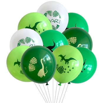 Dinosaur Happy Birthday Garland Banner Roar Dino Party Balloons Jungle Animal Safari 1st Kids Birthday Party Decoration Supplies