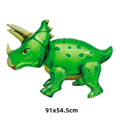 Dinoszaurusz Boldog születésnapot Garland Banner Roar Dino Party Balloons Jungle Animal Safari 1. Kids Születésnapi parti dekorációs kellékek