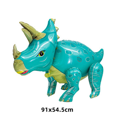 Dinoszaurusz Boldog születésnapot Garland Banner Roar Dino Party Balloons Jungle Animal Safari 1. Kids Születésnapi parti dekorációs kellékek