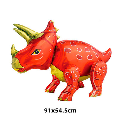 Dinoszaurusz Boldog születésnapot Garland Banner Roar Dino Party Balloons Jungle Animal Safari 1. Kids Születésnapi parti dekorációs kellékek