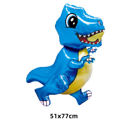 Dinoszaurusz Boldog születésnapot Garland Banner Roar Dino Party Balloons Jungle Animal Safari 1. Kids Születésnapi parti dekorációs kellékek