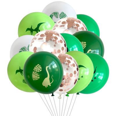 Dinoszaurusz Boldog születésnapot Garland Banner Roar Dino Party Balloons Jungle Animal Safari 1. Kids Születésnapi parti dekorációs kellékek