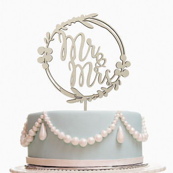 INS New Wooden Wedding Mr Mrs Cake Topper Цветя Wedding Cake Topper for Wedding Party Cake Decorations Party Supplies Big Size